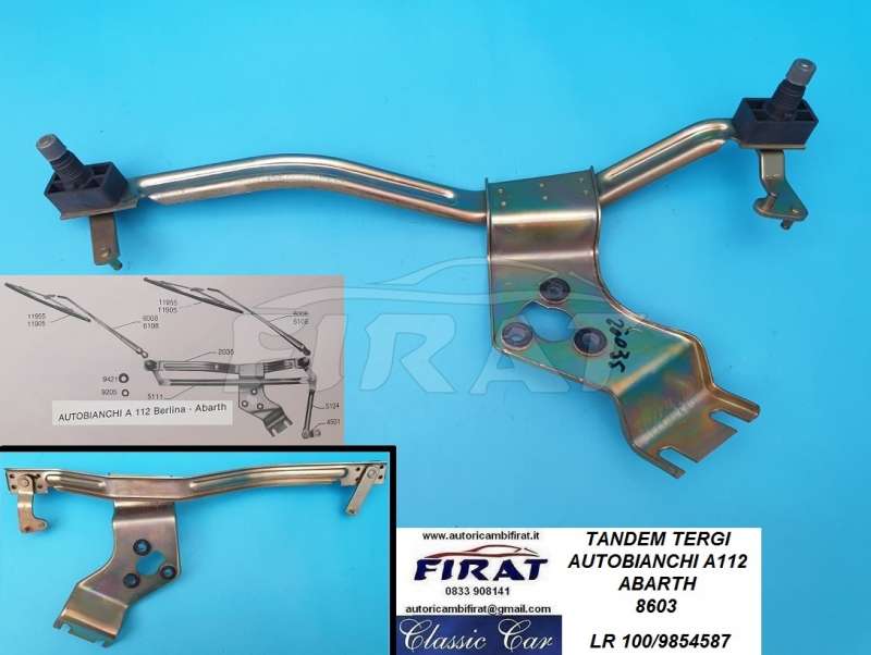 TANDEM TERGI AUTOBIANCHI A112 - A112 ABARTH (8603) TANDEM TERGI AUTOBIANCHI A112 - A112 ABARTH (8603)